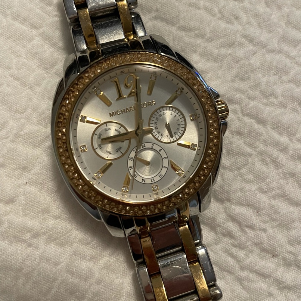 Michael Kors silver and gold watch